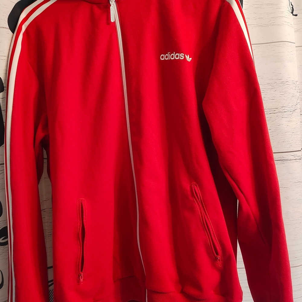 Adidas Men's Red Track Jacket
